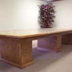 Solid Oak Conference Table