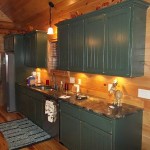 Rustic Green Bead Board Kitchen