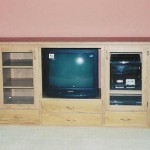 Solid Oak Entertainment Center