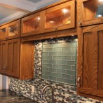 Custom Red Oak Upper With Glass
