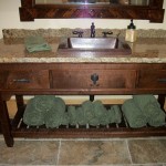 Cimarron Lodge Border’s Powder Room Vanity