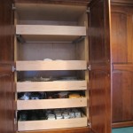 Custom Solid Wood Pullout Wall Cabinet