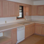 Custom Kitchen With Microwave Shelf