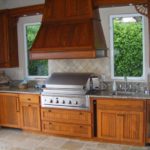 Custom Solid Wood Patio Kitchen