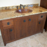 Custom Rough Sawn Vanity