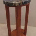 Custom Oval Side Table Granite Top