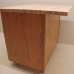 Solid Red Oak Island With Butcher Block Top
