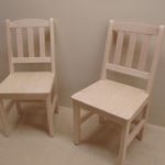 Solid Wood Chairs With Slat Backs