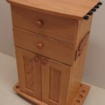 Solid Red Oak Rod Cabinet