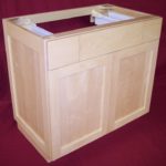 Maple Flat Panel Base Cabinet