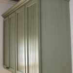 Custom Wall Cabinet With Crown Moulding