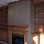 Built In Red Oak Bookcases