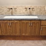 Red Oak Flat Panel Vanity